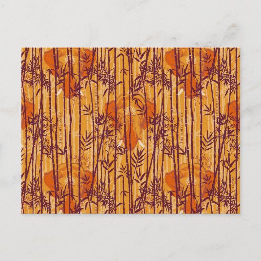 Het witte Lotus Sunset Safari patroon Briefkaart (Voorkant)