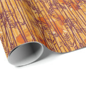 Het witte Lotus Sunset Safari patroon Cadeaupapier (Rol Hoek)