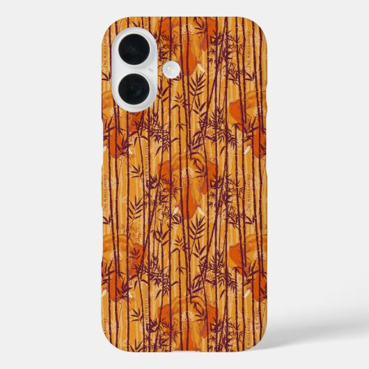 Het witte Lotus Sunset Safari patroon Case-Mate iPhone Case (Achterkant)