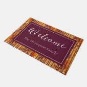 Het witte Lotus Sunset Safari patroon Deurmat (Schuin)