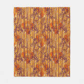 Het witte Lotus Sunset Safari patroon Fleece Deken (Voorkant)