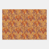 Het witte Lotus Sunset Safari patroon Inpakpapier Vel (Voorkant 3)