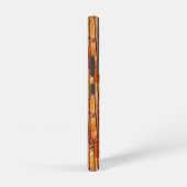 Het witte Lotus Sunset Safari patroon Samsung Galaxy Hoesje (Rechterkant)