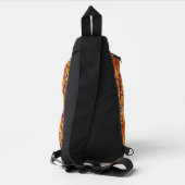 Het witte Lotus Sunset Safari patroon Sling Bag (Achterkant)