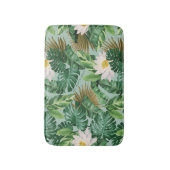 Het witte Lotus Tropical Canopy patroon Badmat (Voorkant Verticaal)