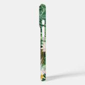 Het witte Lotus Tropical Canopy patroon Case-Mate iPhone Case (Achterkant / Links)