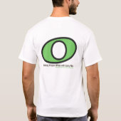 Het witte Man van de gehele Nota T-shirt (Achterkant)