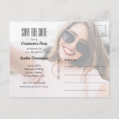 Het witte Manuscript AFSTUDEREN Foto sparen de Dat Briefkaart (Achterkant)