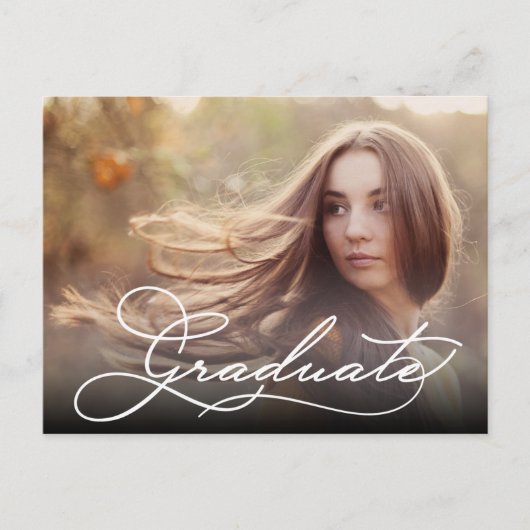 Het witte Manuscript AFSTUDEREN Foto sparen de Dat Briefkaart (Voorkant)