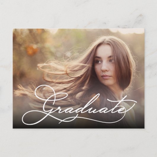 Het witte Manuscript AFSTUDEREN Foto sparen de Dat Briefkaart (Voorkant)