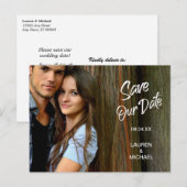 Het witte Manuscript van de Borstel sparen het Bri Briefkaart (Voorkant / Achterkant)