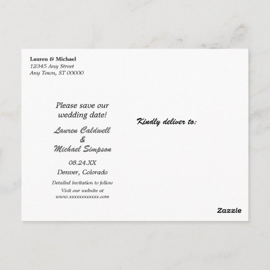 Het witte Manuscript van de Borstel sparen het Bri Briefkaart (Achterkant)