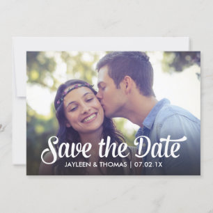 Het witte Manuscript van de terugkeer sparen de Da Save The Date