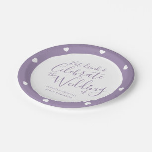 Het witte manuscript van de weddenschap en paarse papieren bordje