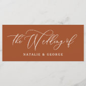 Het witte manuscript van Terracotta de bruiloft va Menu (Achterkant)