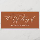 Het witte manuscript van Terracotta de bruiloft va Menu (Voorkant)