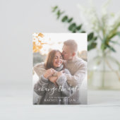 Het witte manuscript verandert de datum briefkaart (Staand voorkant)