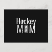 Het witte ontwerp van de Hockey Mam Briefkaart (Voorkant)