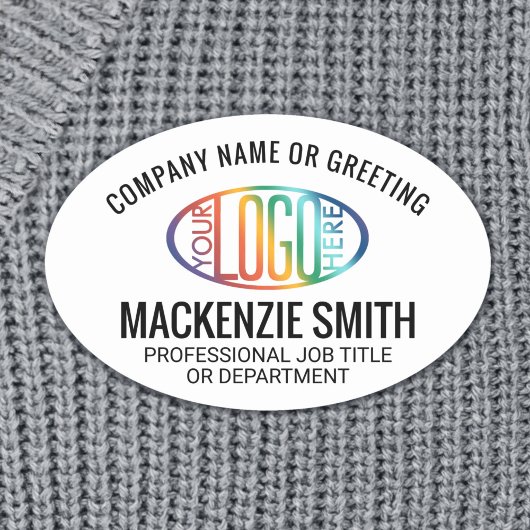 Het Witte Ovaal van de Werknemer van het bedrijf d Naamplaatje