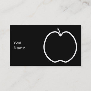 Het witte Overzicht van Apple Visitekaartje