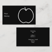 Het witte Overzicht van Apple Visitekaartje (Voorkant / Achterkant)