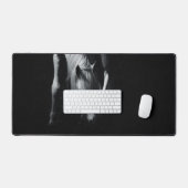 Het witte paard bureaumat (Keyboard & Muis)