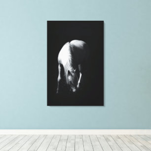 Het witte paard canvas afdruk