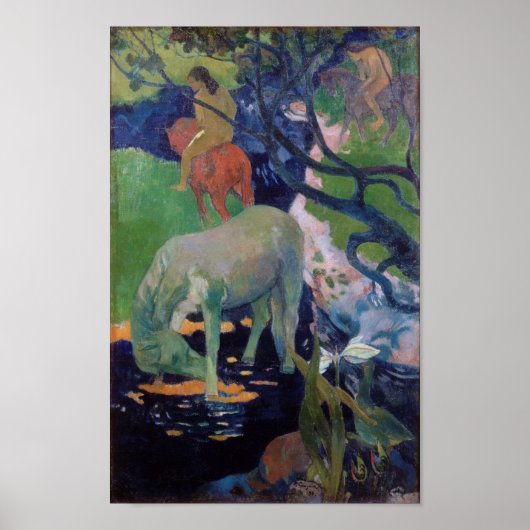 Het witte paard, Gauguin Poster (Voorkant)