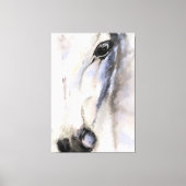 Het witte paard - het originele schilderen canvas afdruk (Voorkant)