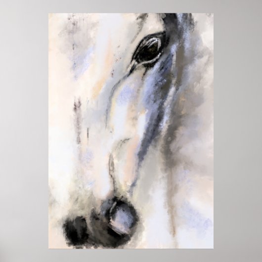 Het witte paard - het originele schilderen poster (Voorkant)