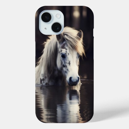 Het witte paard in het meer Case-Mate iPhone case (Achterkant)