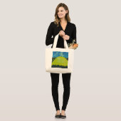 Het witte paard in Somerset in 2011 Grote Tote Bag (Voorkant (model))