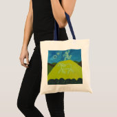 Het witte paard in Somerset in 2011 Tote Bag (Voorkant (product))