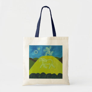 Het witte paard in Somerset in 2011 Tote Bag