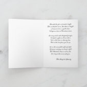 Het witte paard met de Santa Hat Waterverf Kaart (Binnen)