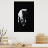 Het witte paard poster (Keuken)