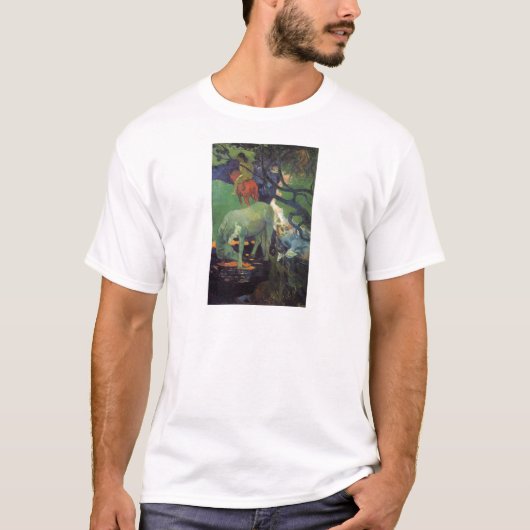 Het witte paard van Paul Gauguin T-shirt (Voorkant)