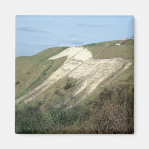 Het witte paard van Westbury Magneet