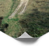 Het witte paard van Westbury Poster (Hoek)