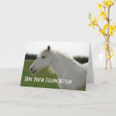 Het witte Paard wordt goed Lege Kaart (Gele Bloem)