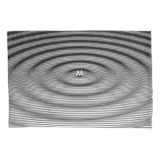 Het Witte Patroon van de Golf van het Effect van d Kussensloop