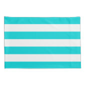 Het witte Patroon van Stripes {kies uw achtergrond Kussensloop (Achterkant-Rechts)