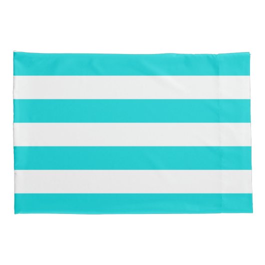 Het witte Patroon van Stripes {kies uw achtergrond Kussensloop (Achterkant-Rechts)