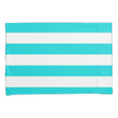 Het witte Patroon van Stripes {kies uw achtergrond Kussensloop (Voorkant-Rechts)