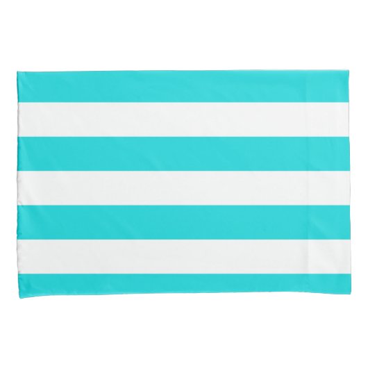 Het witte Patroon van Stripes {kies uw achtergrond Kussensloop (Voorkant-Rechts)