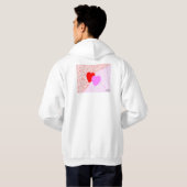 Het Witte Pit Hoodie van het Man van de Verrassing (Achterkant volledig)