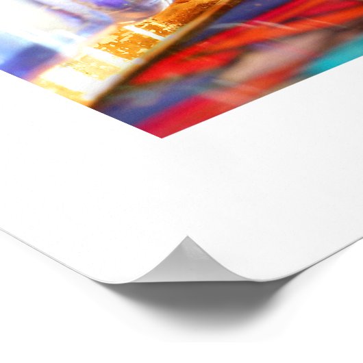 Het witte poster van het stroomgebied (Hoek)