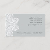 Het witte Professionele Visitekaartje van het Kant (Achterkant)