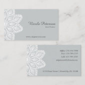 Het witte Professionele Visitekaartje van het Kant (Voorkant / Achterkant)