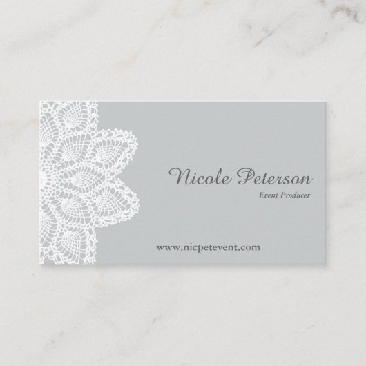 Het witte Professionele Visitekaartje van het Kant (Voorkant)